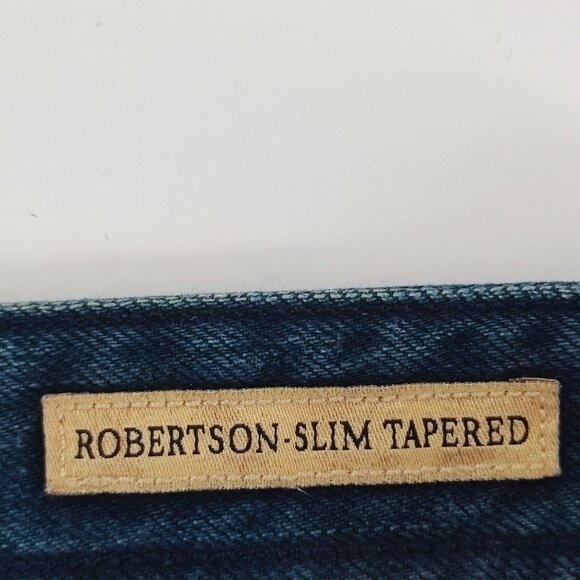 Vintage Guess Jeans Robertson men's size 34 distressed denim blue slim tapered - Picture 7 of 16